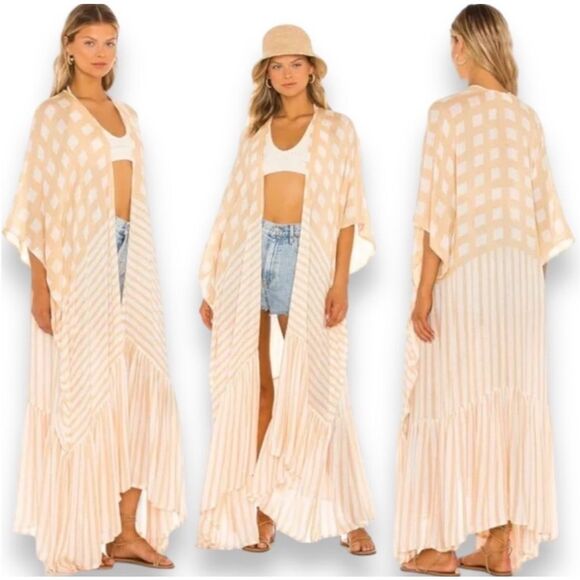 Nwot Free People Kenna Ruffle Trim Duster- one size $168 E45 - Picture 1 of 8
